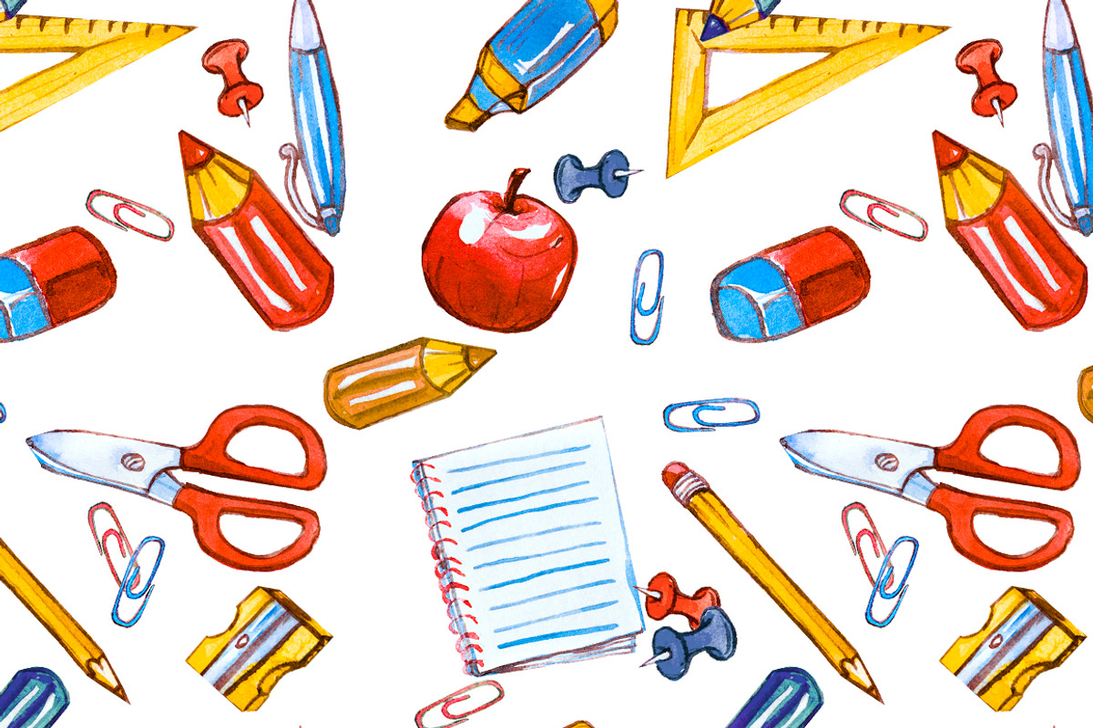 Watercolor Back to School, an Education Illustration by Anna Faun (Photo 3 of 4)