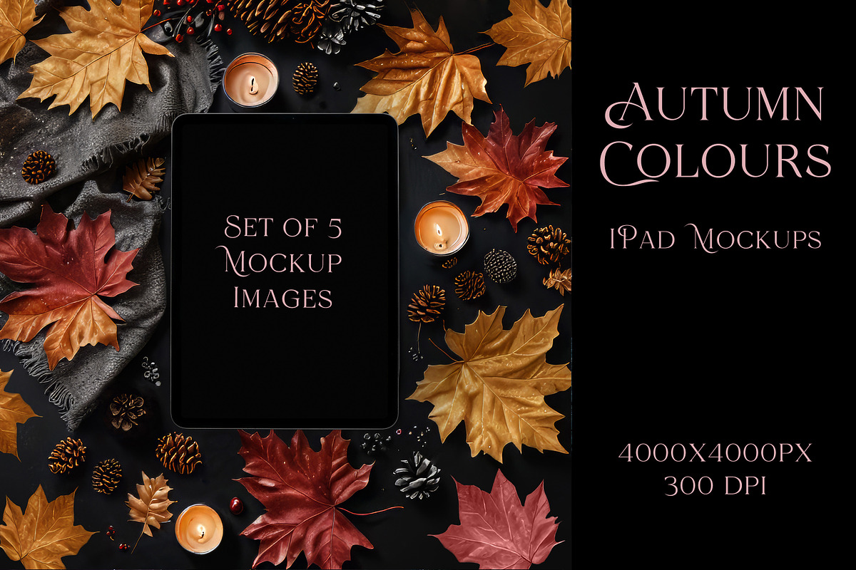 Autumn / Fall Colours IPad Mockups, an iPad Mockup by Sapphire X Designs (Photo 1 of 2)