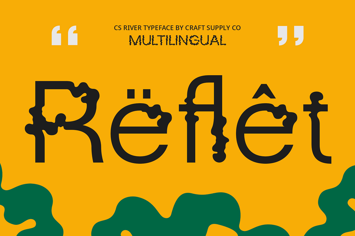 CS River – Trippy Font, a Sans Serif Font by Craft Supply Co. (Photo 6 of 8)