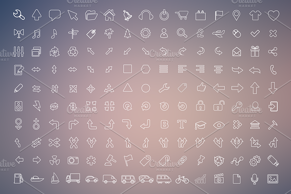270 Outline Icons