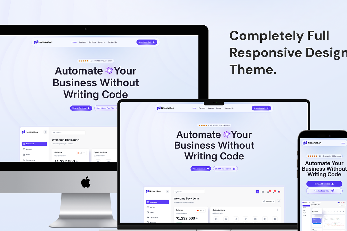 Nocomation, Technology HTML Template, a HTML Template by TNCFlow (Photo 2 of 5)