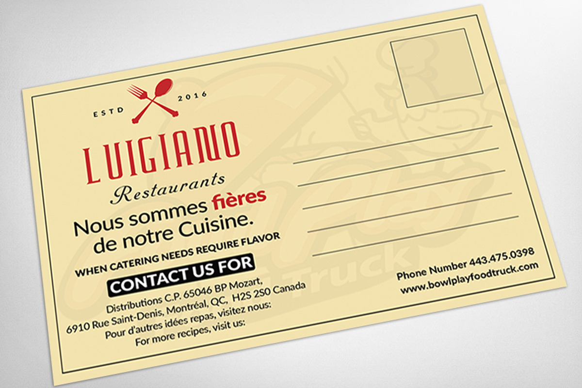 Restaurant Post Card, a Card Template by AfzaalGraphics
