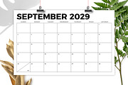 2029 11 x 17 Inch Calendar Template, a Stationery Template by Running With Foxes (Thumbnail 3 of 5)