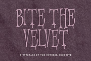 Bite the Velvet Condensed Display, a Handwritten Font by The October Creative (Thumbnail 1 of 8)