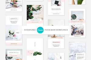 Sustainable CANVA Instagram Stories