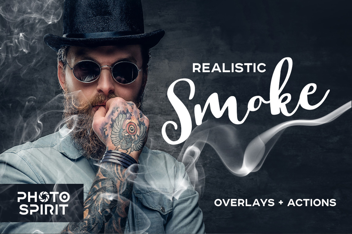 Realistic Smoke Overlays Photoshop, an Action Add-On by PhotoSpirit (Photo 1 of 7)