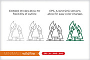 Minimal wildfire icon set, an Outline Icon by Picture Window (Thumbnail 4 of 5)
