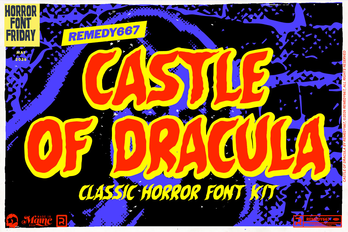 Castle of Dracula - Font, a Script Font by Remedy667 (Photo 1 of 9)