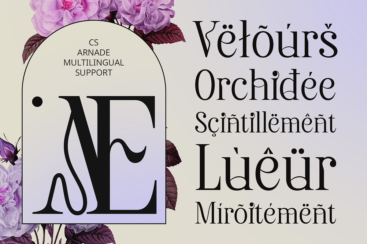 CS Arnade – Aesthetic Font, a Serif Font by Craft Supply Co. (Photo 3 of 8)