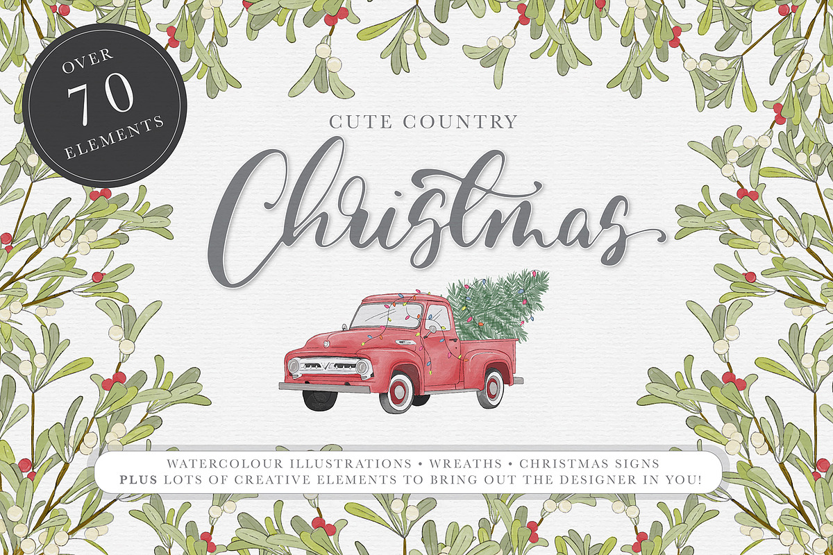 Cute Country Christmas, an Illustration by bhldesigns (Photo 1 of 7)