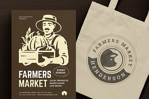 Farm Logos & Badges Vintage Style