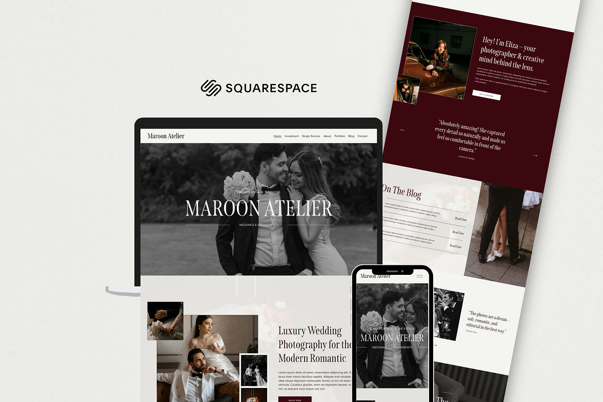 Squarespace Photographer Website, a Squarespace Template by Breah Designs (Photo 1 of 10)