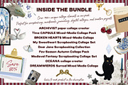 COLLAGE BUNDLE Mixed-Media Scrapbook, an Object Graphic by alenaganzhela (Thumbnail 2 of 11)