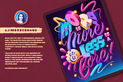CalligraFUN Brushes For Procreate, a Brush Add-On by Lettering Daily (Thumbnail 14 of 19)