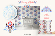 Paisley Moths collection, a Pattern Graphic by Mona Ahmed (Thumbnail 9 of 11)