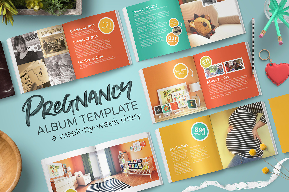 Pregnancy Album and Diary Template, a Magazine Template by Khara Plicanic (Photo 1 of 7)