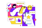 10 Customer Feedback Illustration, an Object Illustration by denayunebgt (Thumbnail 4 of 4)