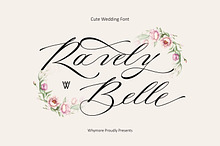 Ravely Belle Script Wedding Font