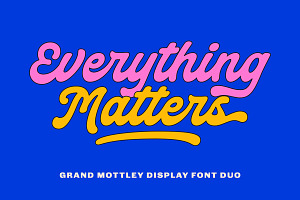 Grand Mottley - Font Duo