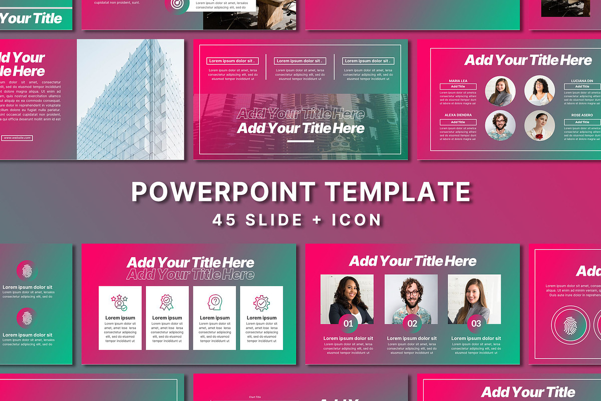 Gradient Modern Powerpoint Template, a Presentation Template by SKY ...