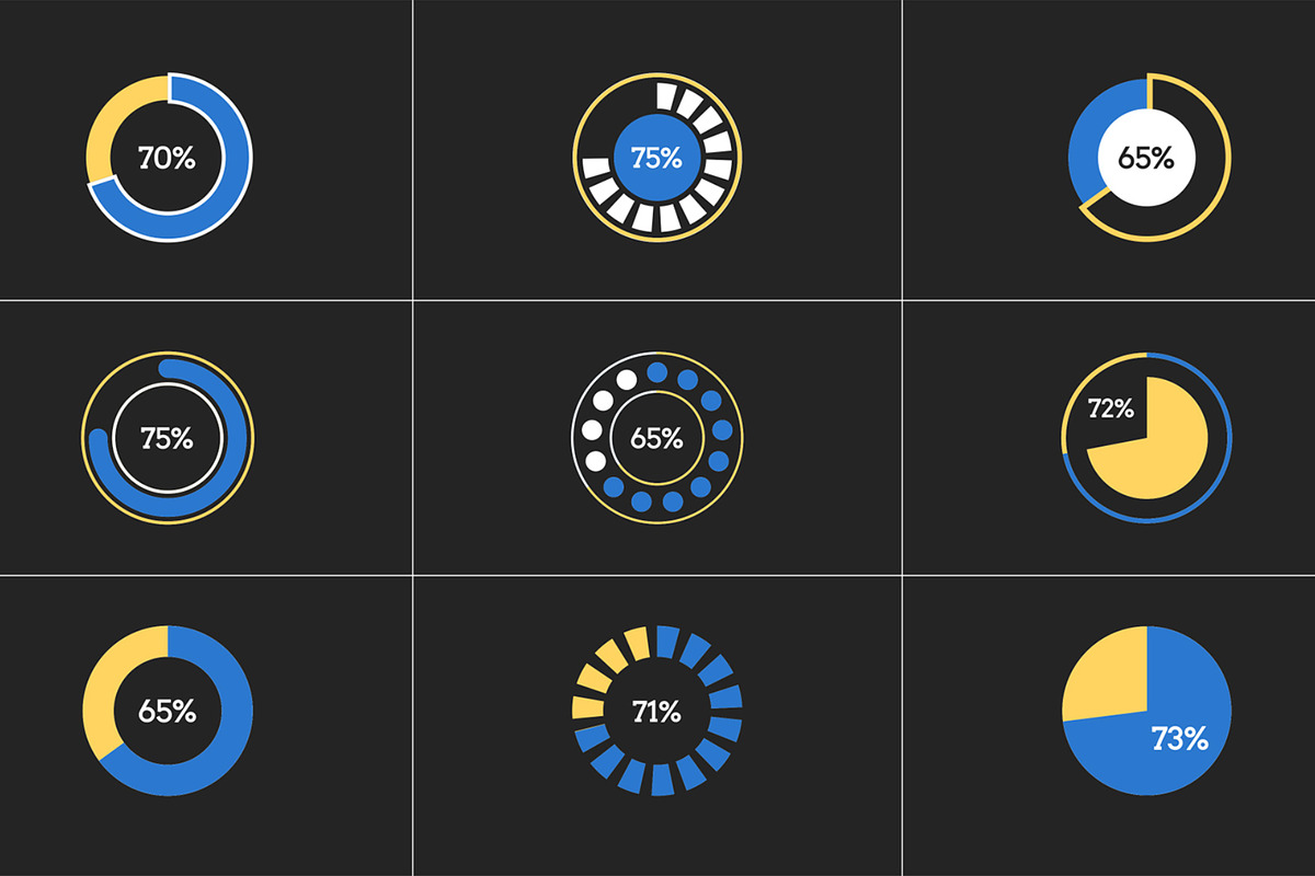 Simple Pie Infographic (.Mogrt), a Templates & Theme by MinnaPicture (Photo 2 of 2)