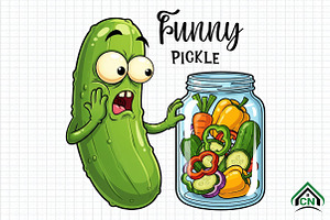 Funny Pickle Lover PNG, an Illustration by Craft Nest