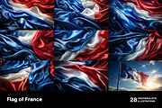 Flag of France. 28 images, an Object Illustration by Handmadefont (Thumbnail 4 of 9)