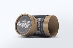 Cardboard Tube Packaging Mock-Up