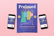 Preloved Sale Instagram Post Flyer, a Flyer Template by Tokosatsu (Thumbnail 1 of 4)