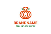 Fish and Pumpkin Modern Logo, a Branding & Logo Template by Pray Art Design Studio (Thumbnail 1 of 2)