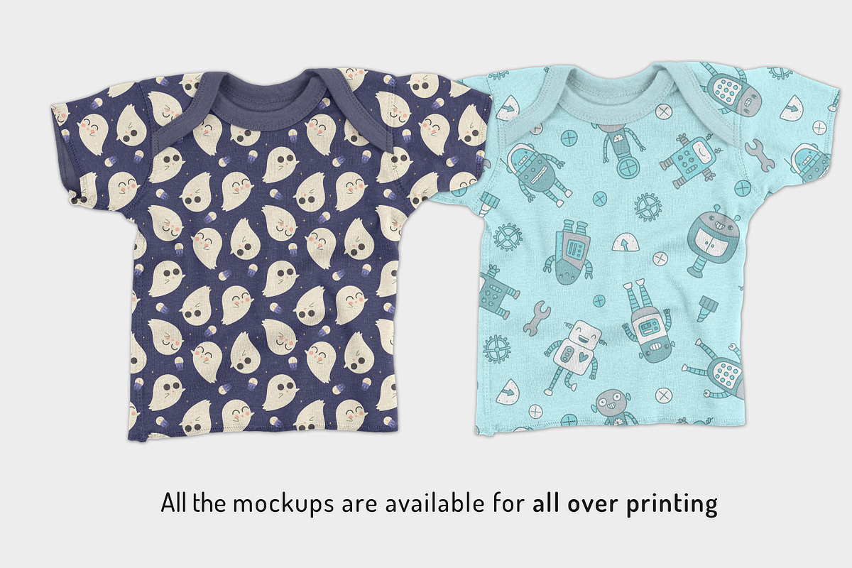 Infant Lap Shoulder T-Shirt Mockups, a Shirt Mockup by GraphicHero (Photo 6 of 6)