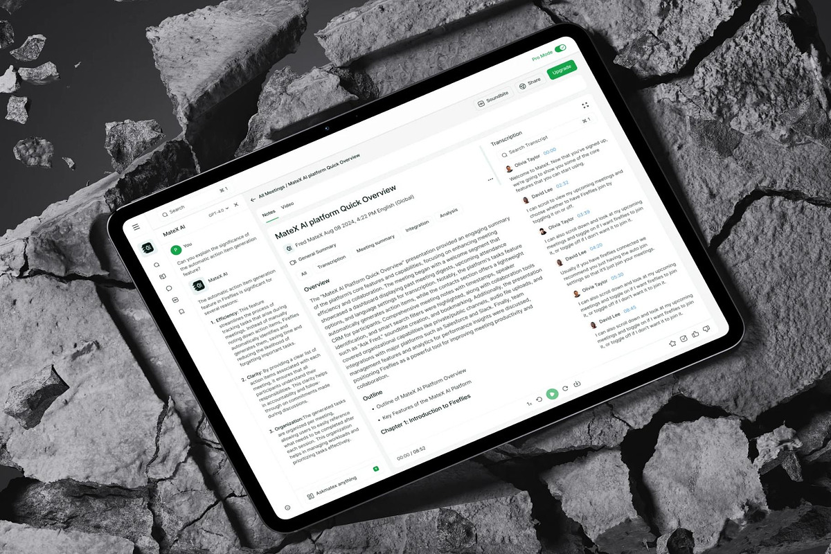 MateX - AI Meeting Assistants UI Kit, an UI Kit Template by Lumina_ui_ux202 (Photo 6 of 7)