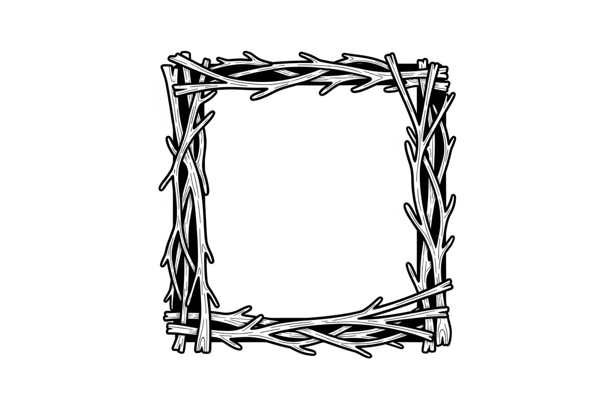 Rustic Rectangle Frame Bundle, an Illustration by Creativeshirt (Photo 4 of 51)