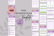 NAIL BUSINESS PLAN TEMPLATE, a Marketing Template by Daring Digies (Thumbnail 1 of 5)