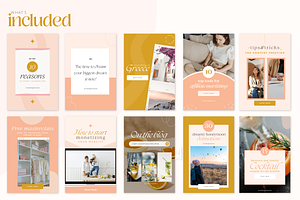 Boho Instagram Story Canva Templates