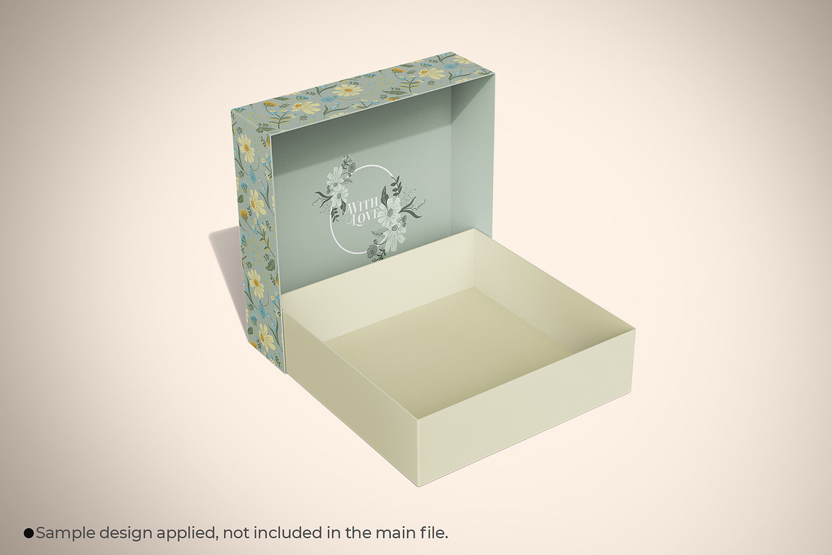 Square Box Packaging Mockup, a Packaging Mockup by Sheikhadesign (Photo 7 of 10)