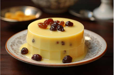 Rich Pudding custard dessert food, a Food & Drink Photo by Ylivdesign
