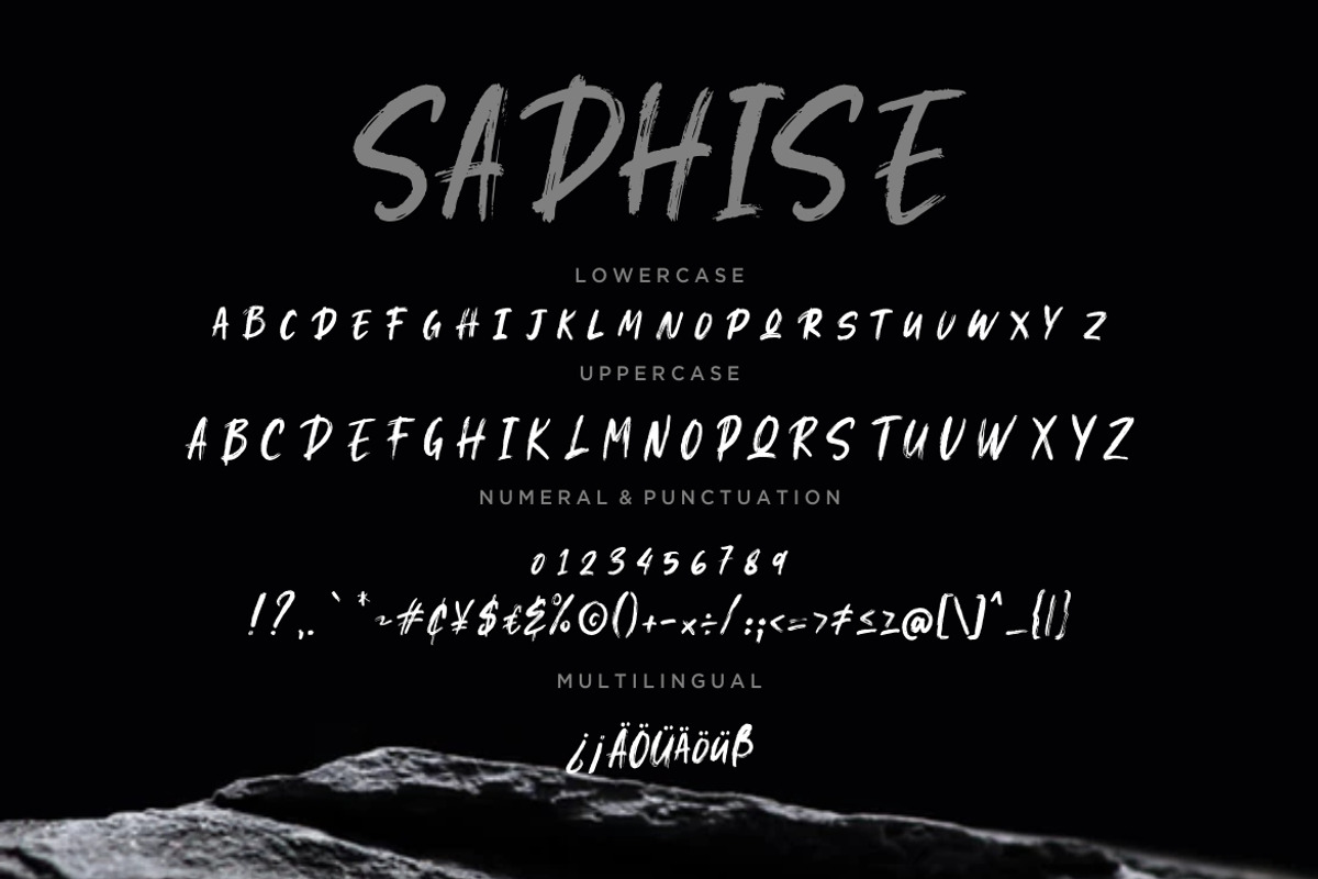 Sadhise Brush Business Font preview 7