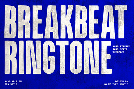 Breakbeat Ringtone, a Sans Serif Font by Youngtype.Std