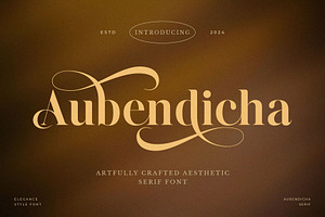 Aubendicha - Elegant Display Serif