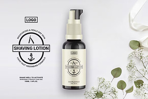 After Shave Lotion Label Packaging, an Object Graphic by Dev.Rawat21