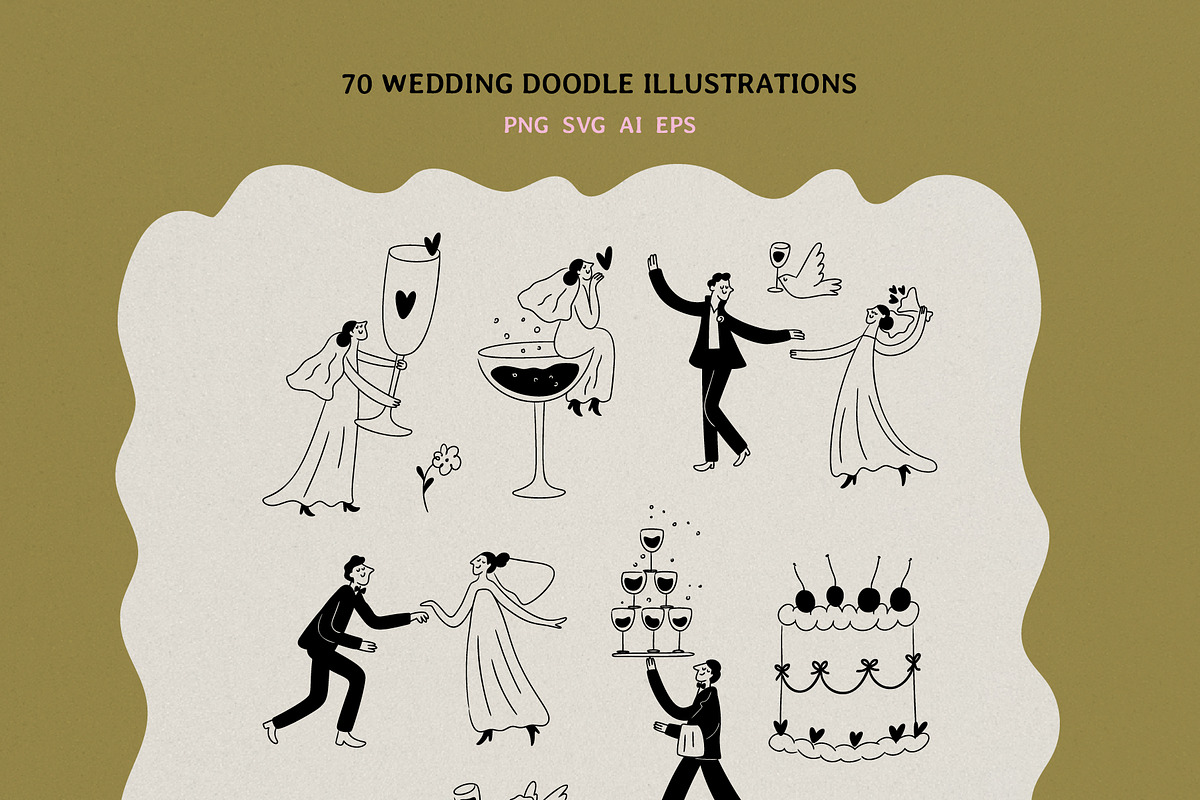 Love Wedding Doodles, a Person Illustration by happpydesign (Photo 7 of 12)