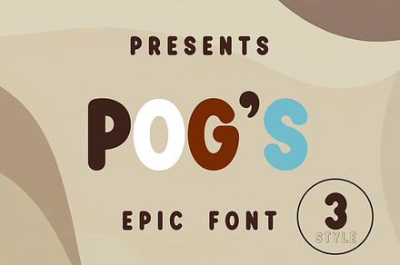 Pog's Font 4 Style, a Slab Serif Font by Monoletter Studio