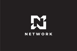 Network - Letter N Logo Template