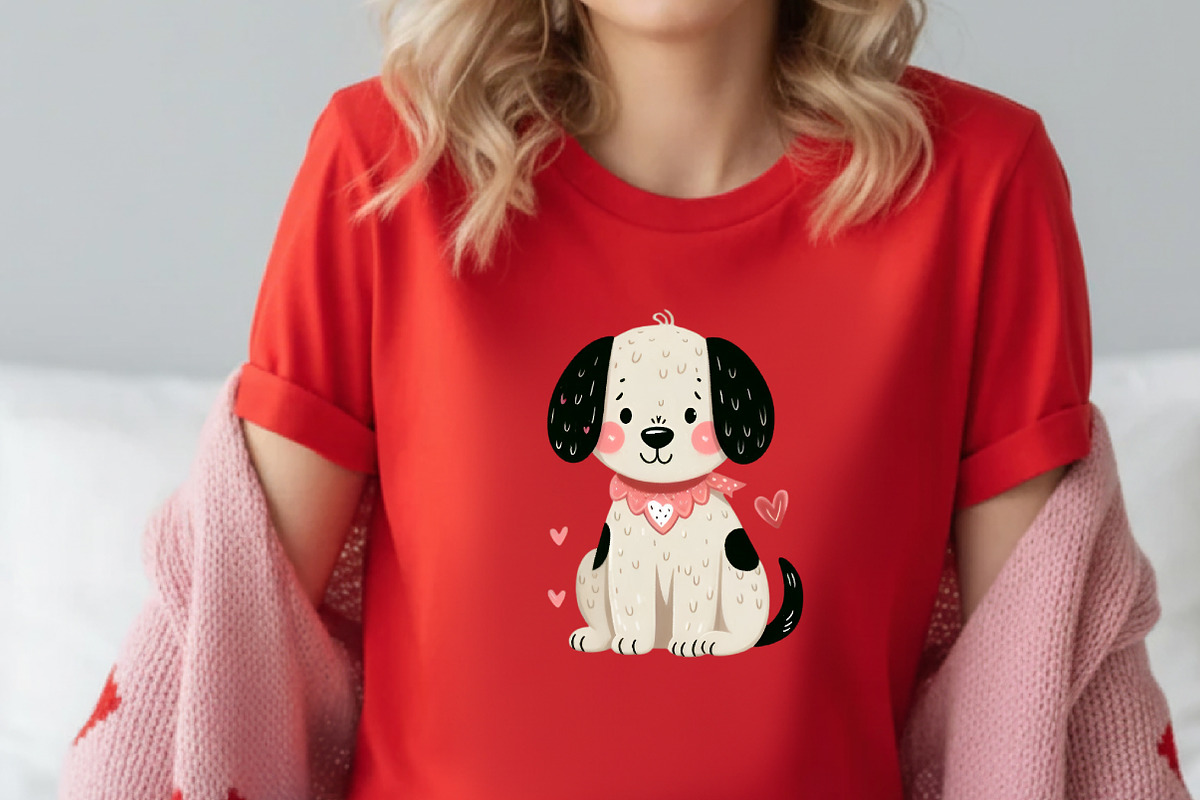 Whimsical Dogs Valentine's Day Clipa, an Illustration by Designworld (Photo 2 of 5)