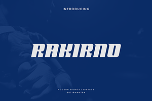 Rakirno - Modern Sport Typeface, a Sans Serif Font by Letterna