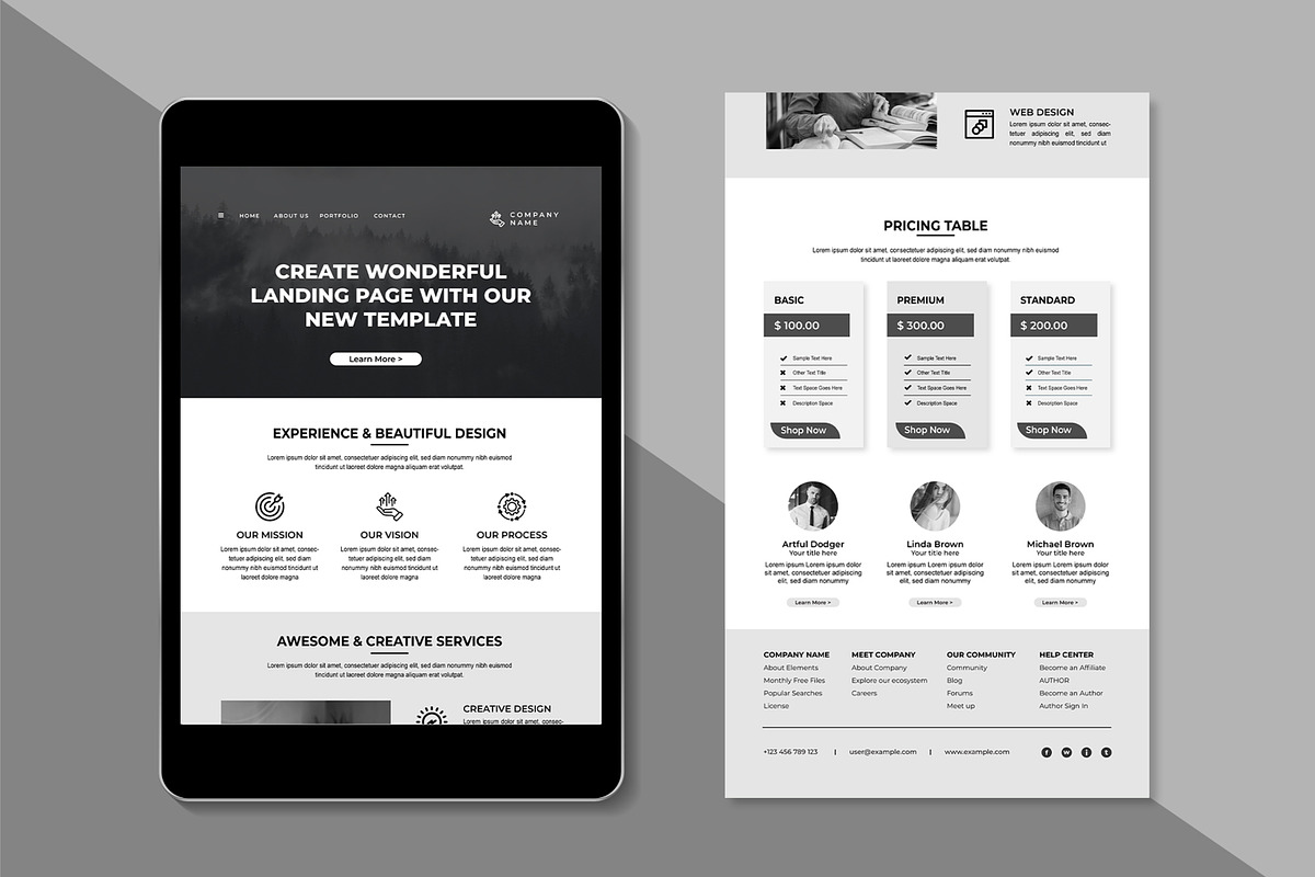Modern Business Email Newsletter, a Landing Page Template by MightyDesign (Photo 1 of 4)