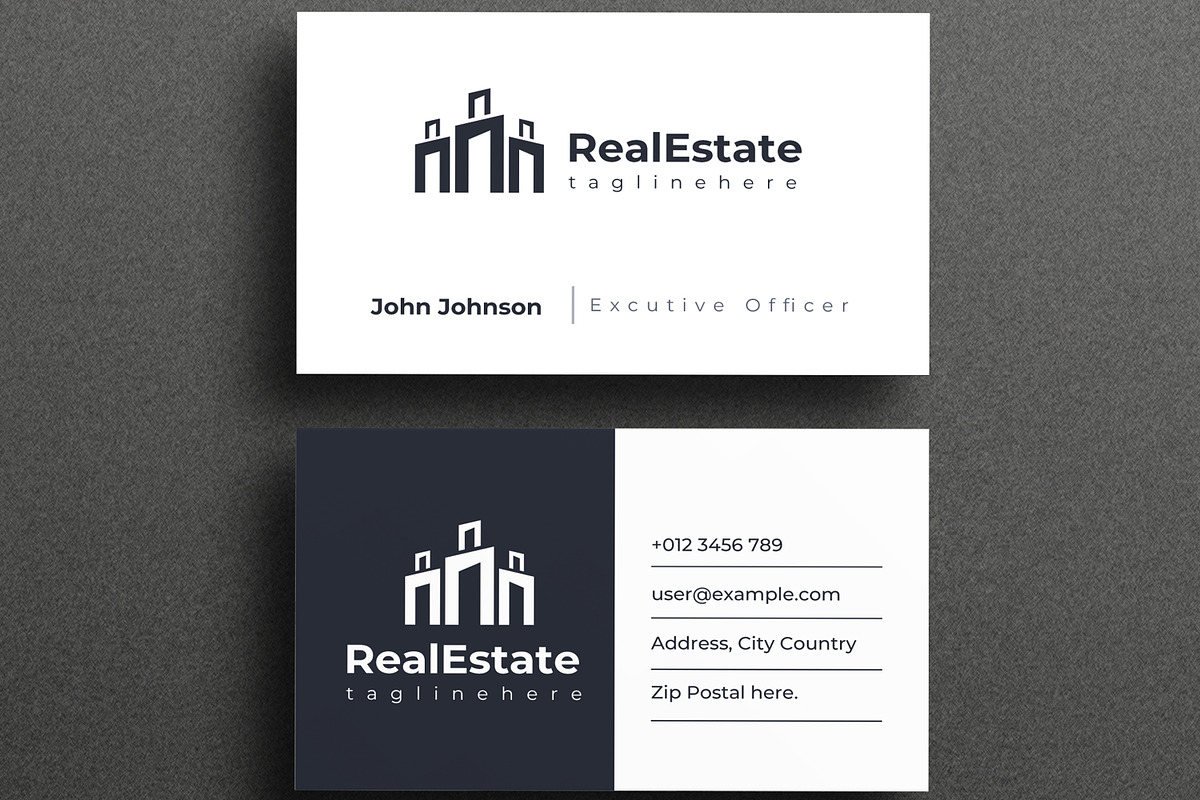 Real Estate Business Card Layout, a Business Card Template by MightyDesign (Photo 3 of 6)