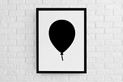 Balloons Silhouette SVG, a Decorative Illustration by newminddesign (Thumbnail 2 of 3)