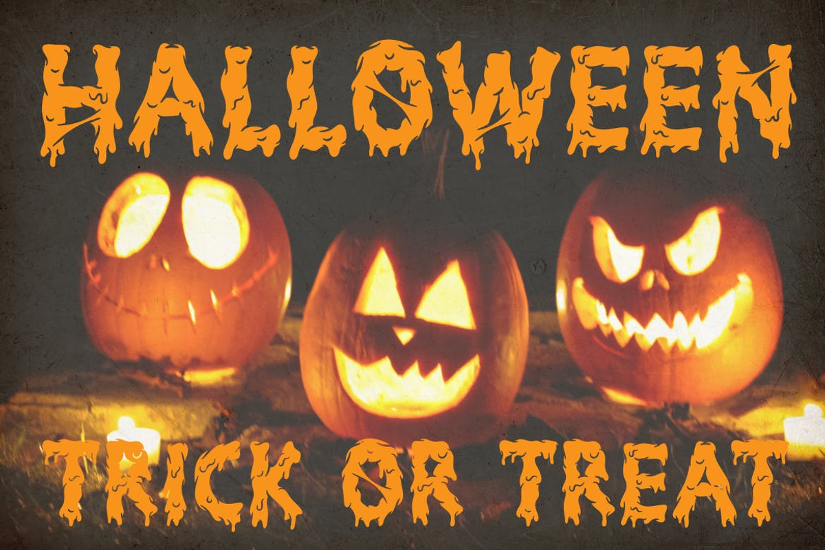 Flying Slime - Spooky Font, a Script Font by TokoPress (Photo 12 of 15)